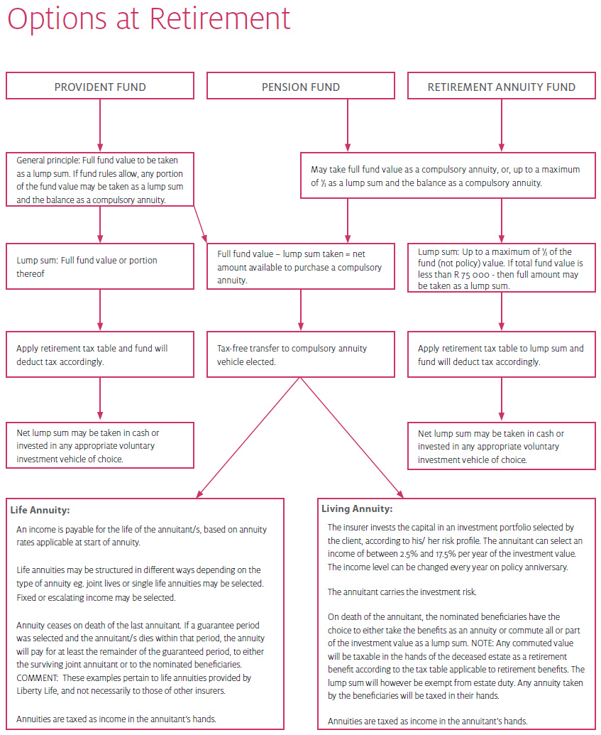 options at retirement